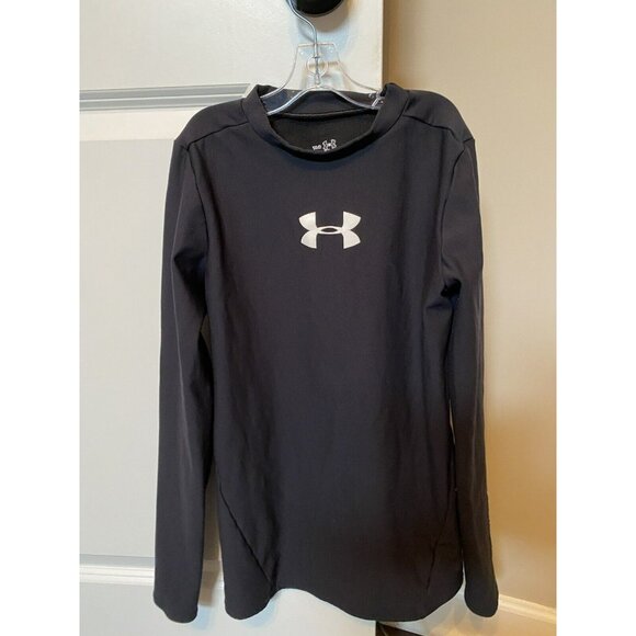 Under Armour Youth Boys Long Sleeve Cold Gear Fitted Shirt Size Large - Picture 2 of 6